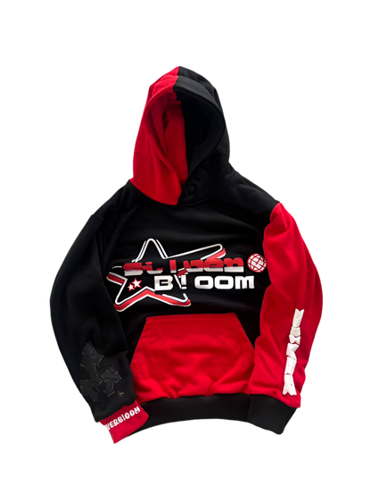 Silver Bloom Full Tracksuit Red/Black